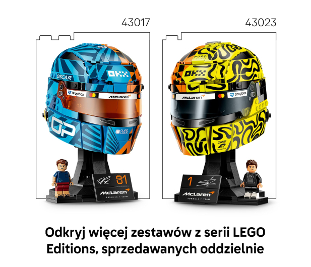 LEGO EDITIONS 43017 Kask Oscar Piastri McLaren Mastercard F1 - 1529783 - zdjęcie 4